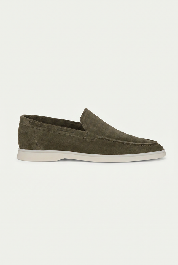 Amalfi Classic Suède Loafer Olive