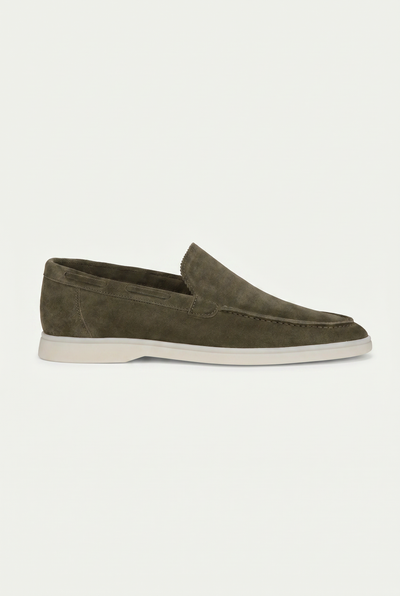 Amalfi Classic Suède Loafer Olive