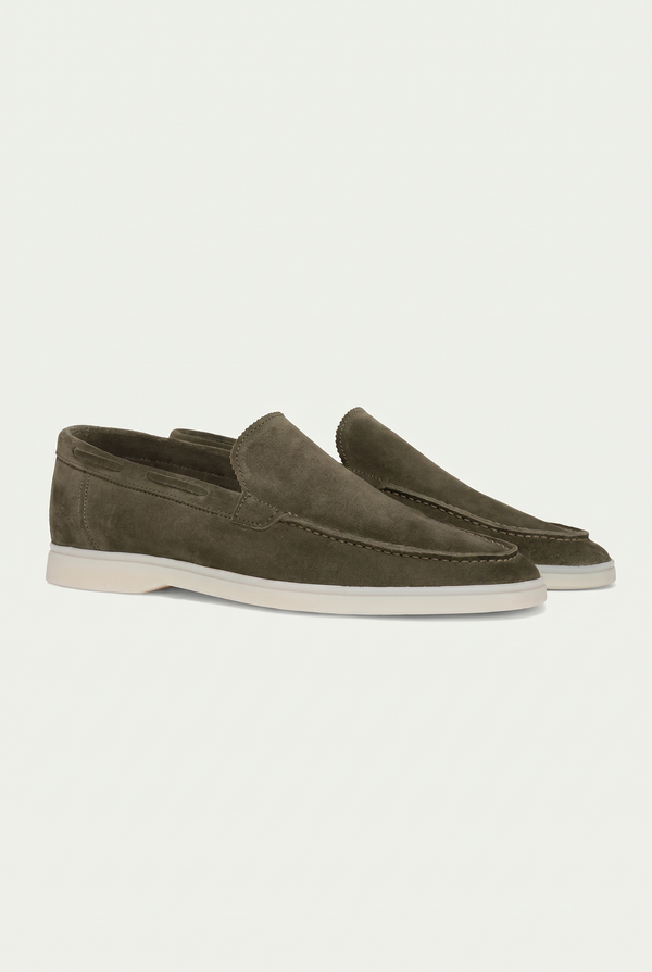 Amalfi Classic Suède Loafer Olive
