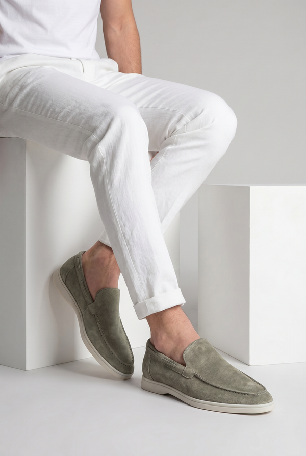 Amalfi Classic Suède Loafer Soft Grey