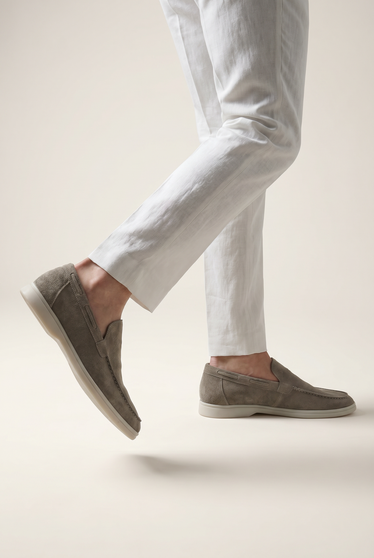 Amalfi Classic Suède Loafer Soft Grey