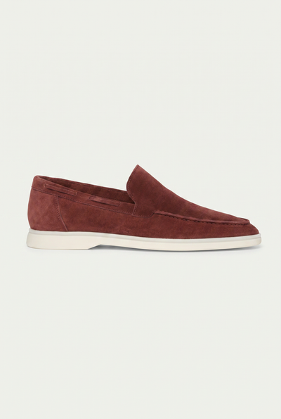 Amalfi Classic Suède Loafer Red