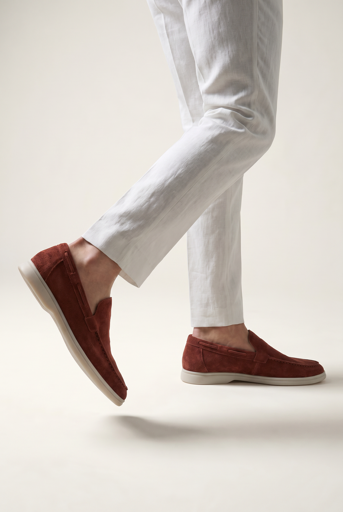 Amalfi Classic Suède Loafer Red