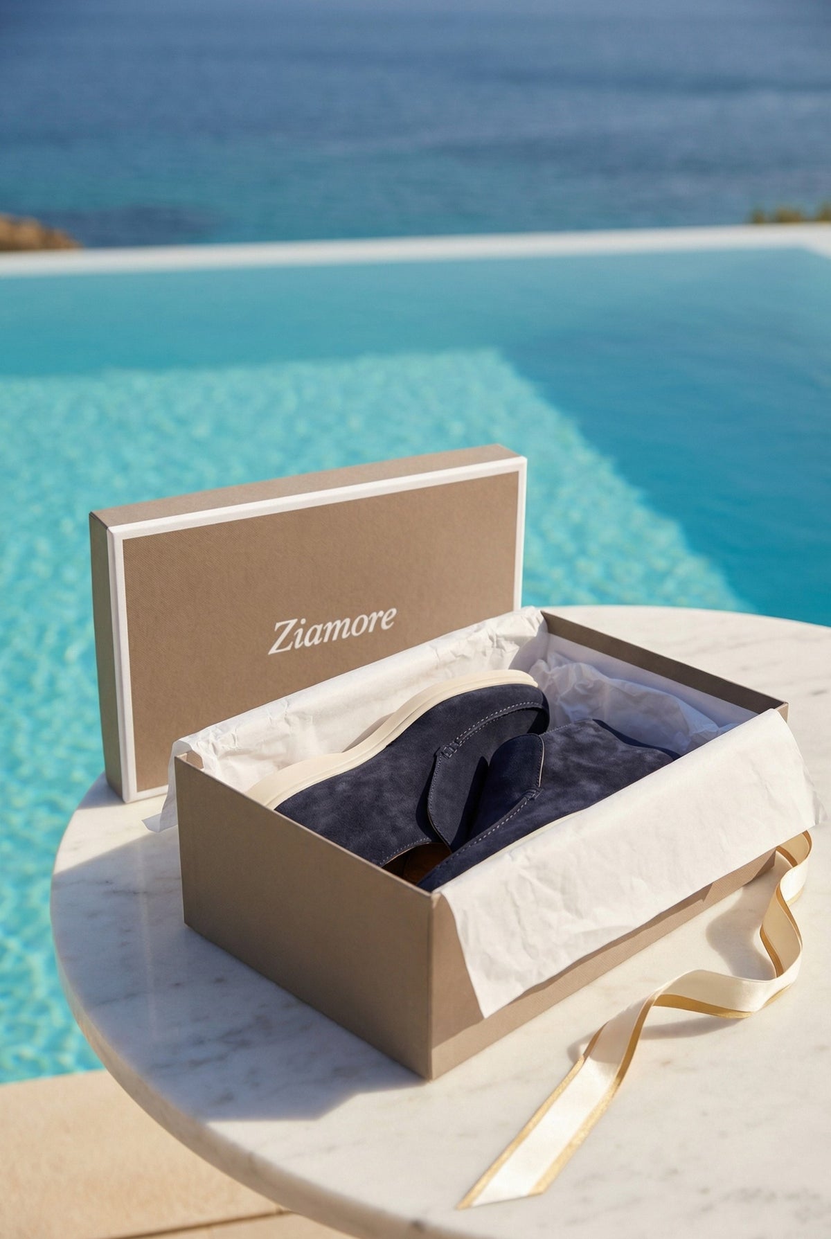 Amalfi Suede City Loafer Navy