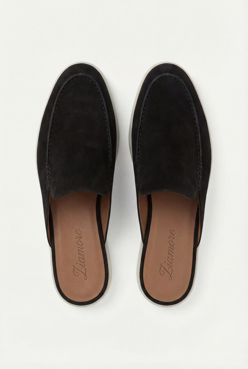 Yacht Suède Mule Black