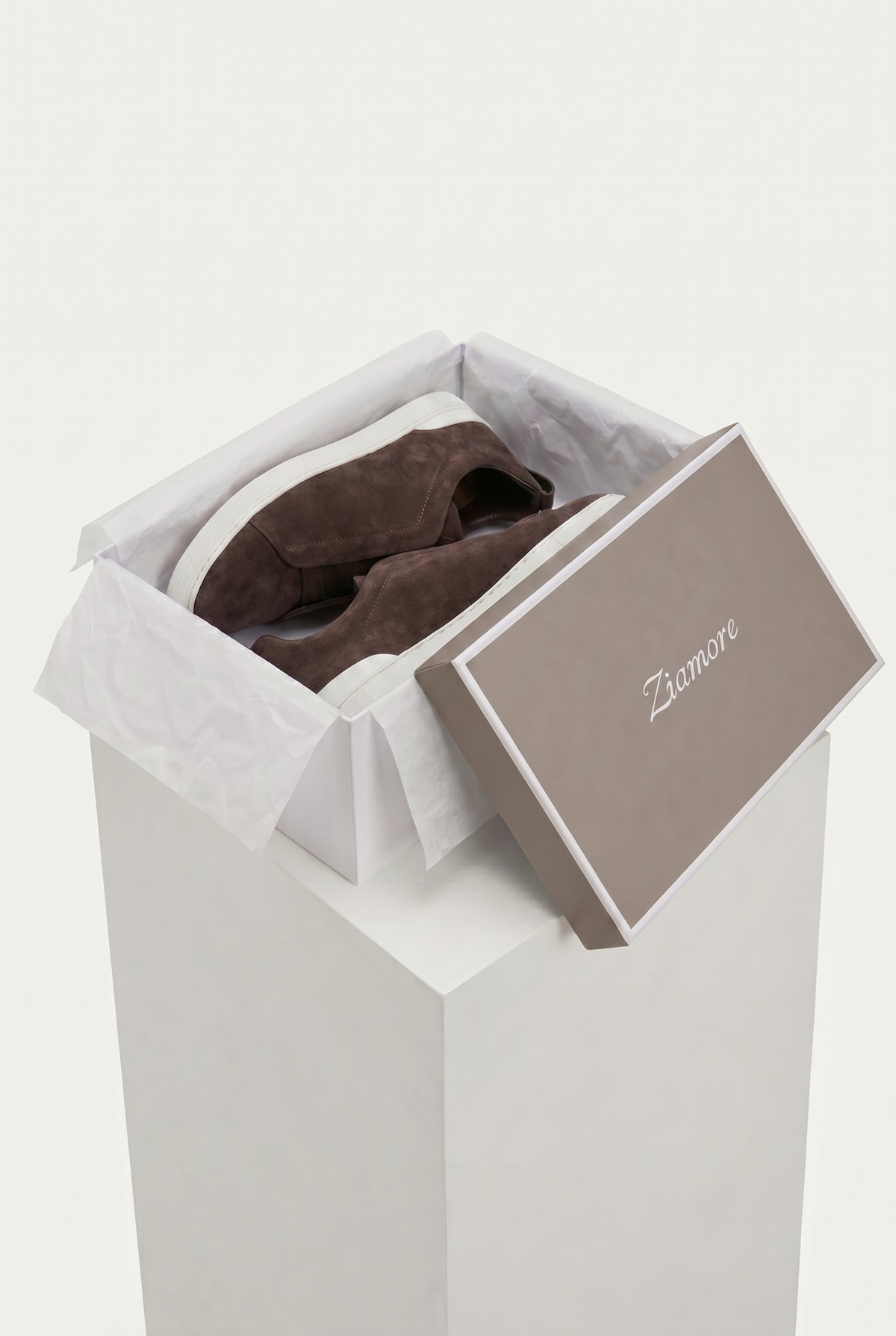 Monaco Suede Sneaker Taupe