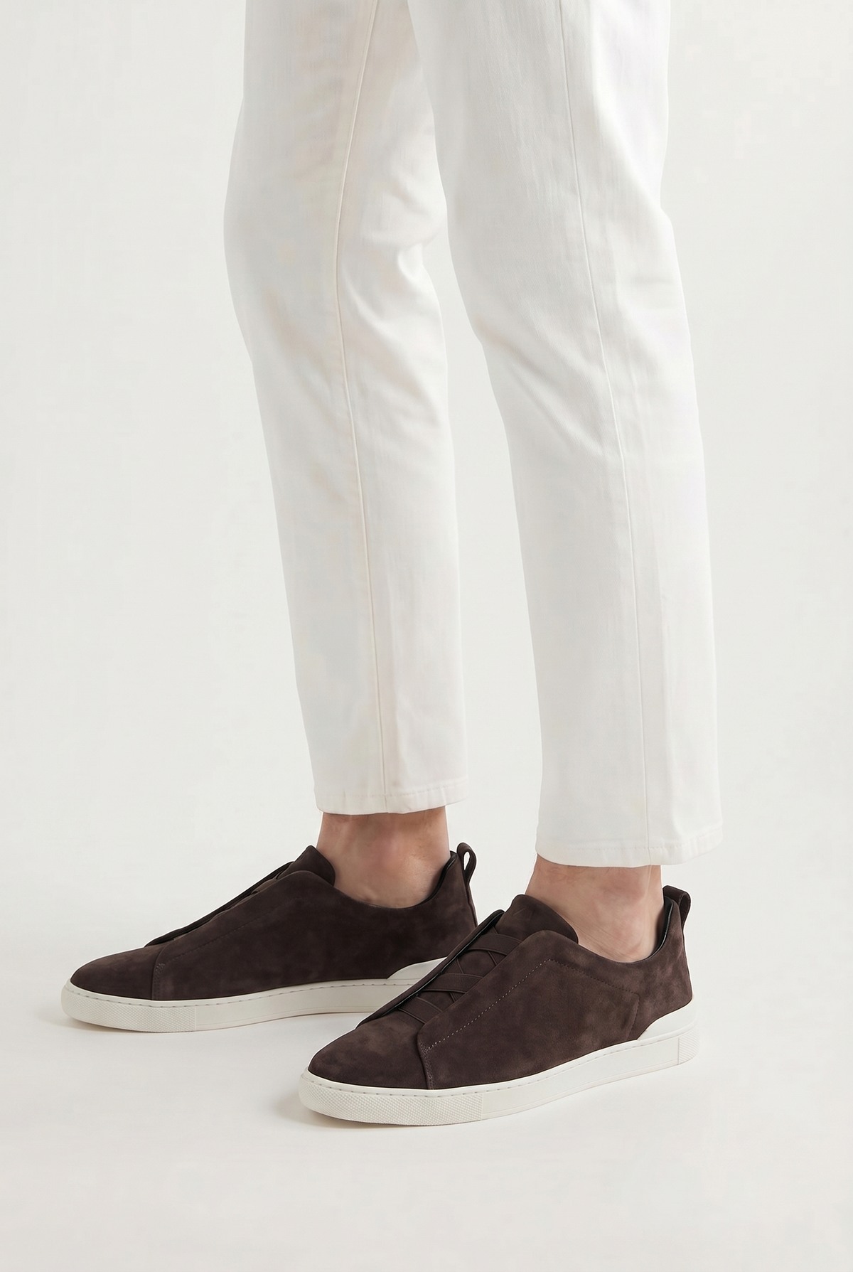 Monaco Suede Sneaker Taupe