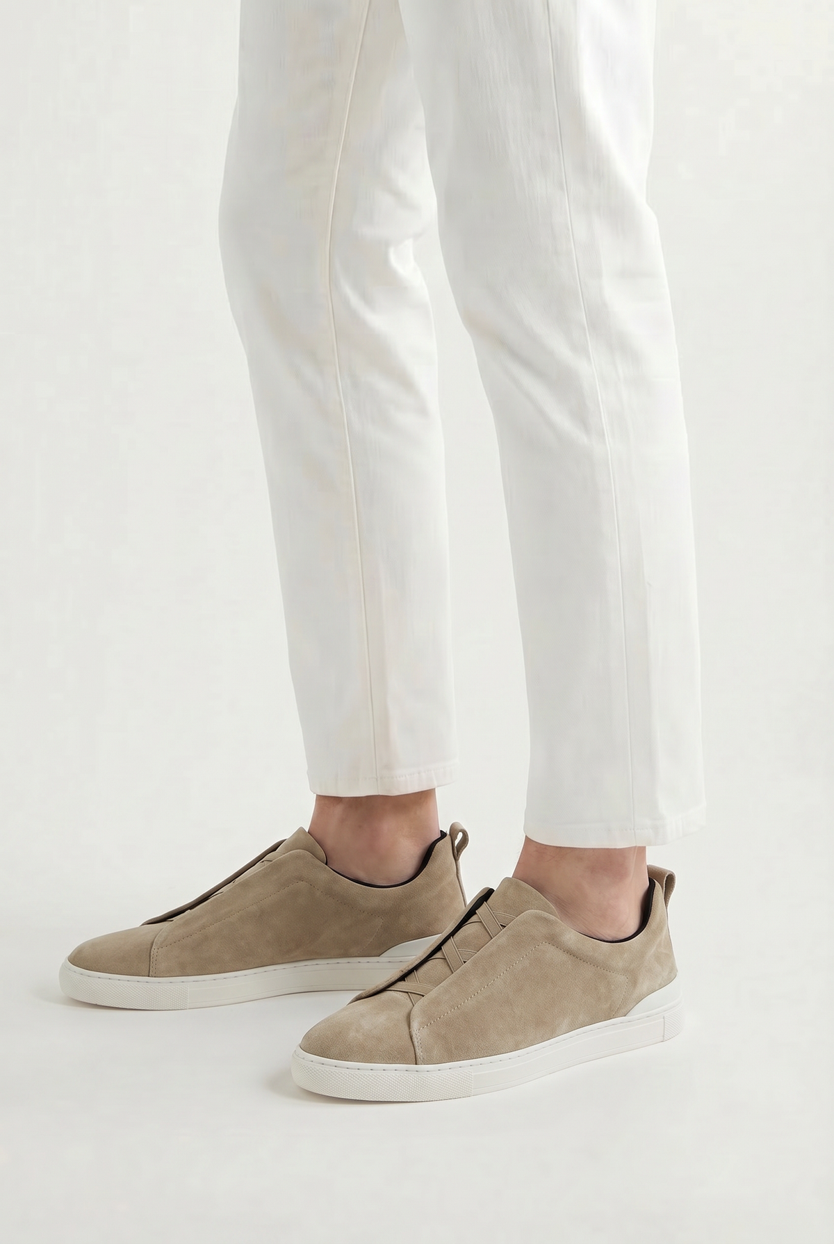 Monaco Suede Sneaker Saga Olive