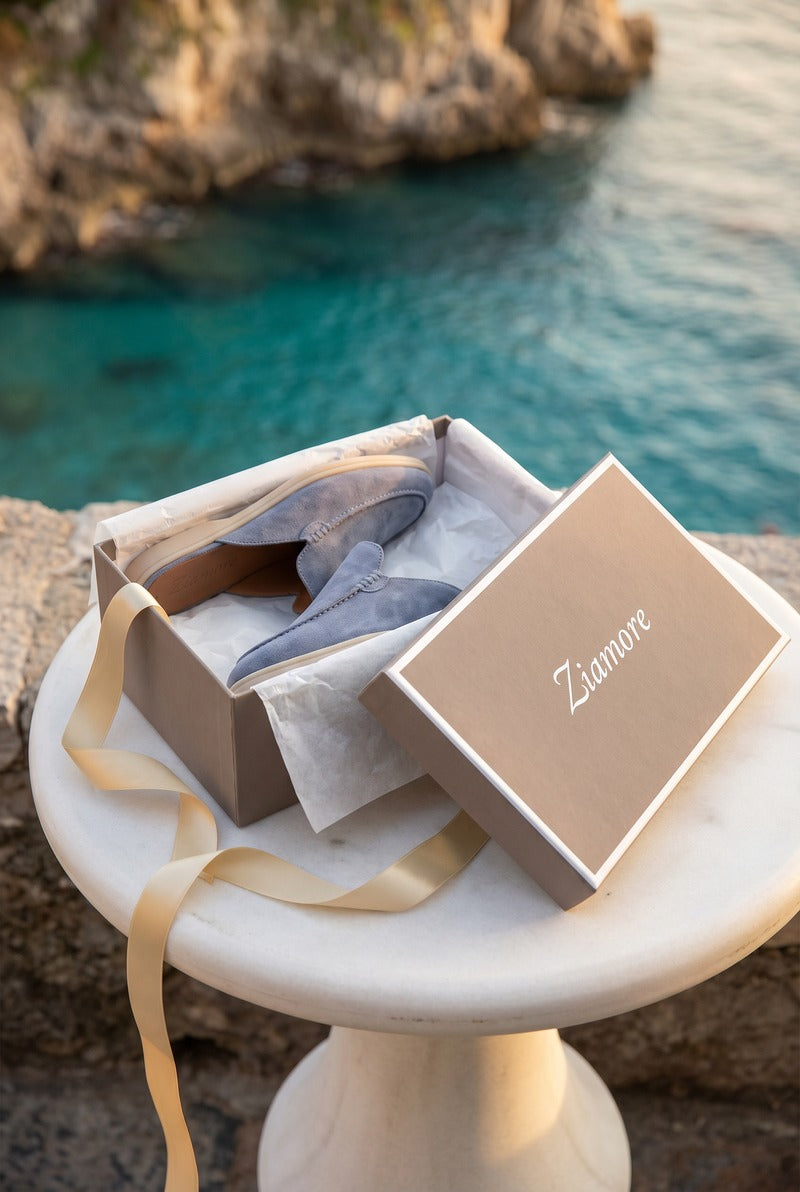 Yacht Suède Mule Baby Blue