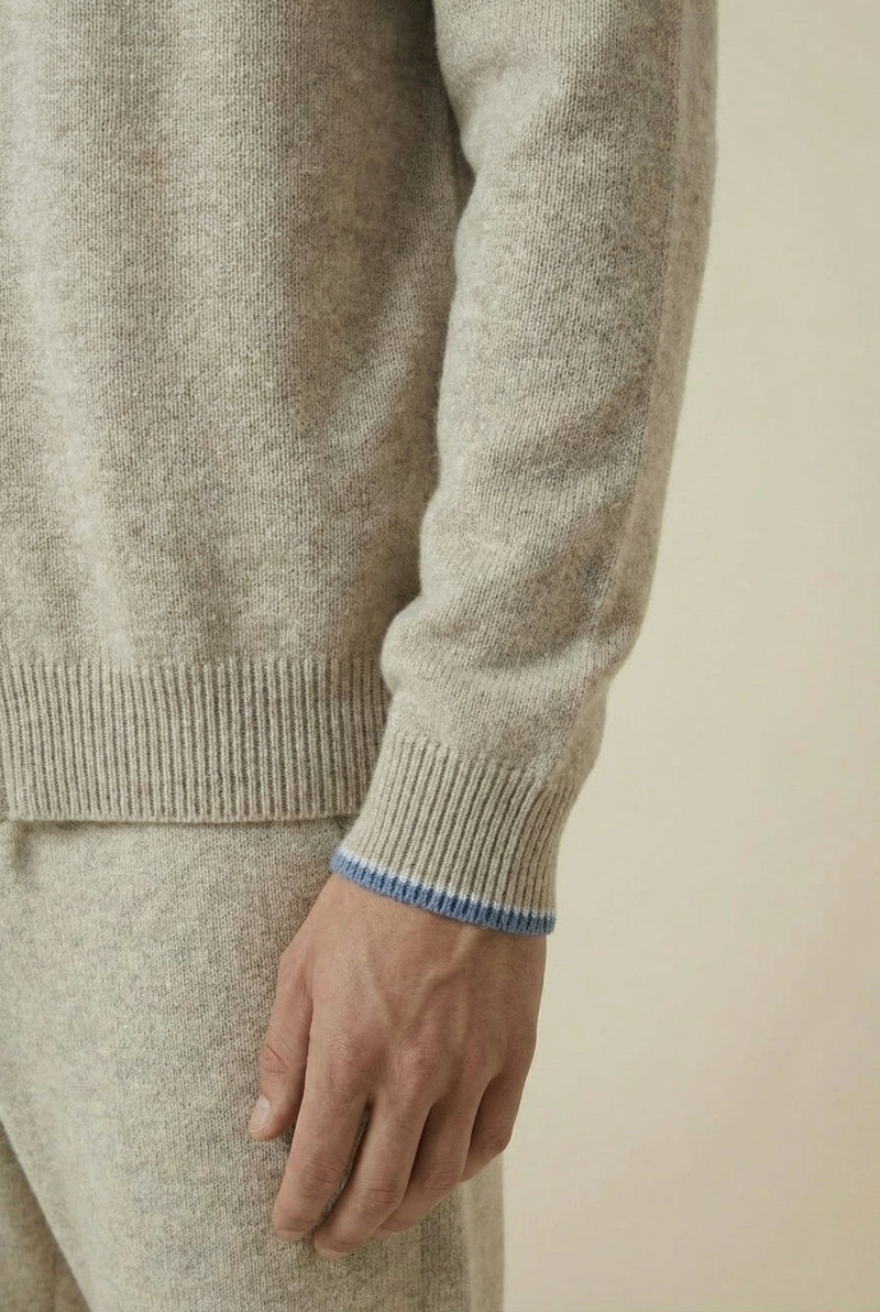 Venezia Cashmere Set Beige Blue