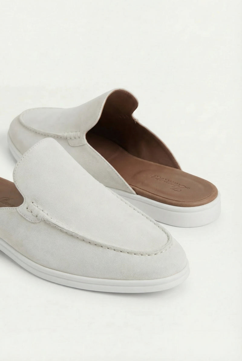 Yacht Suède Mule White