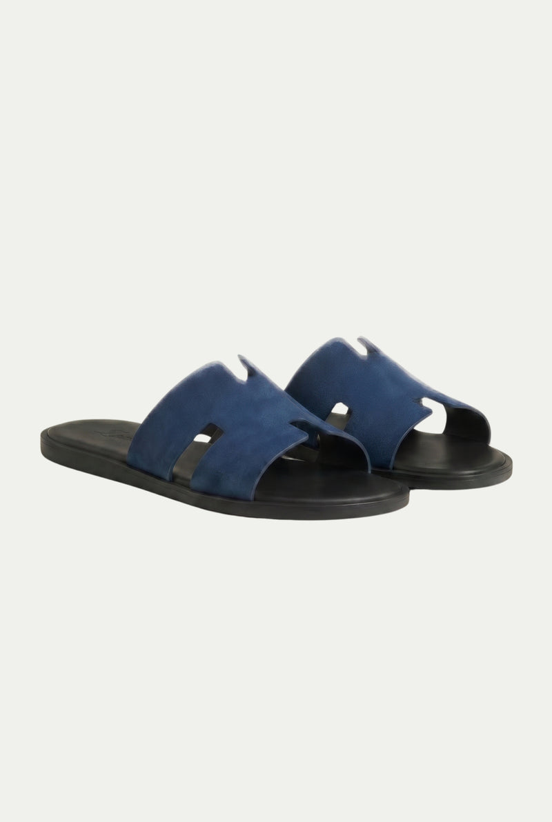 Capri Suède Slide Navy