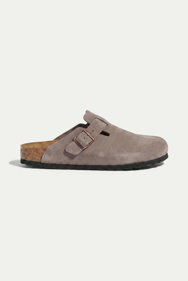 Oslo Suede Clog Taupe