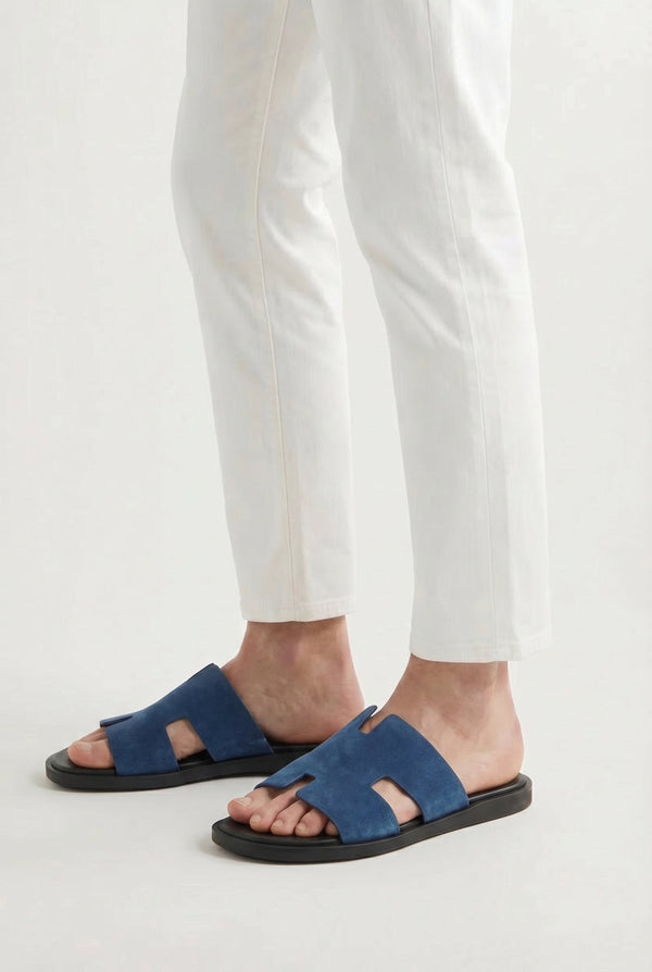 Capri Suède Slide Navy