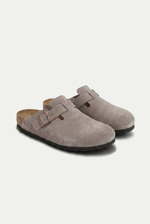 Oslo Suede Clog Taupe