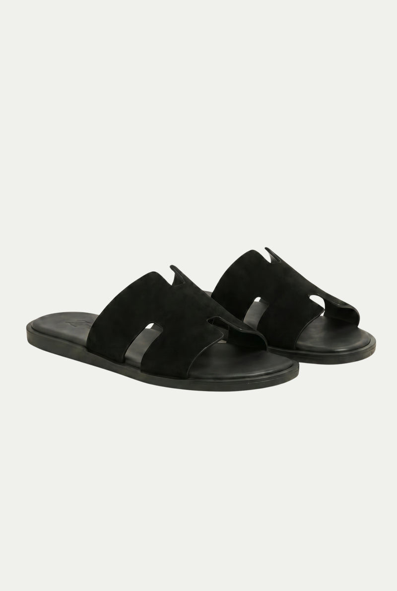 Capri Suède Slide Black