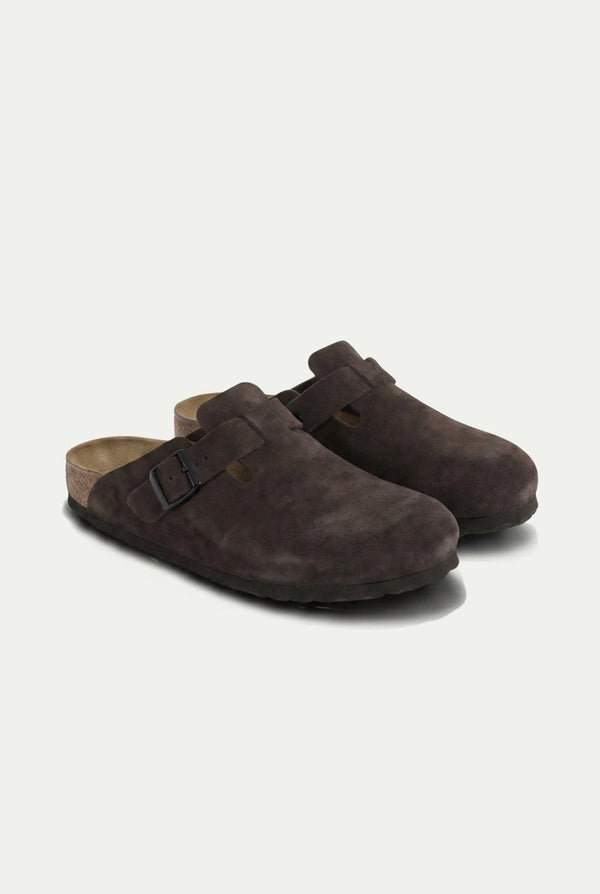 Oslo Suede Clog Chocolate