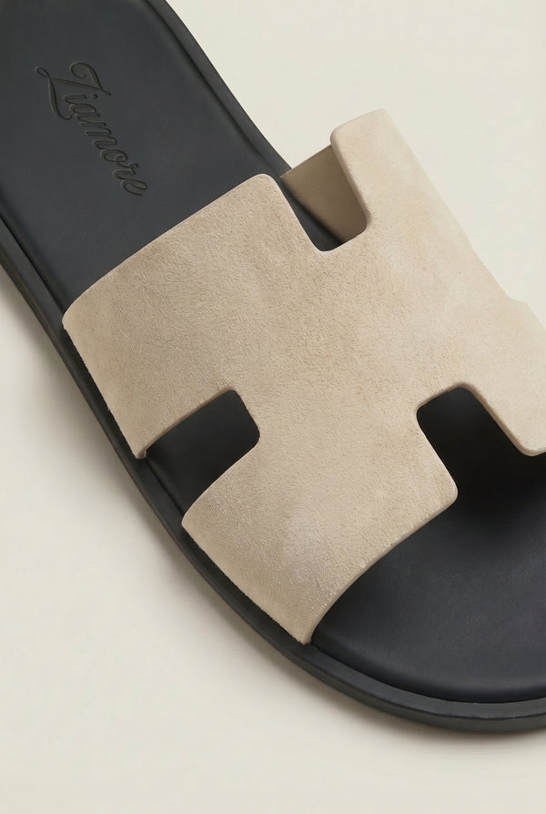 Capri Suède Slide Cream