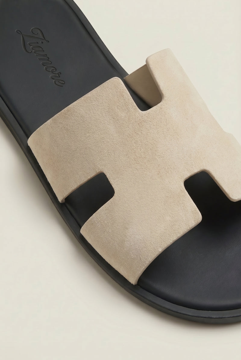 Capri Suède Slide Cream