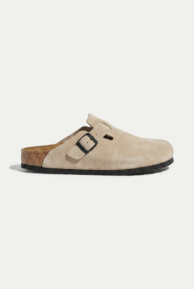 Oslo Suede Clog Sand
