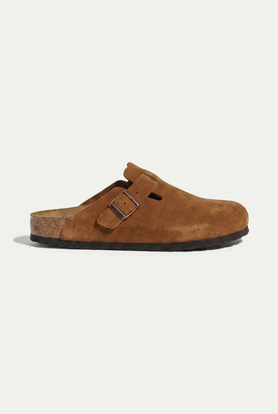 Oslo Suede Clog Tan
