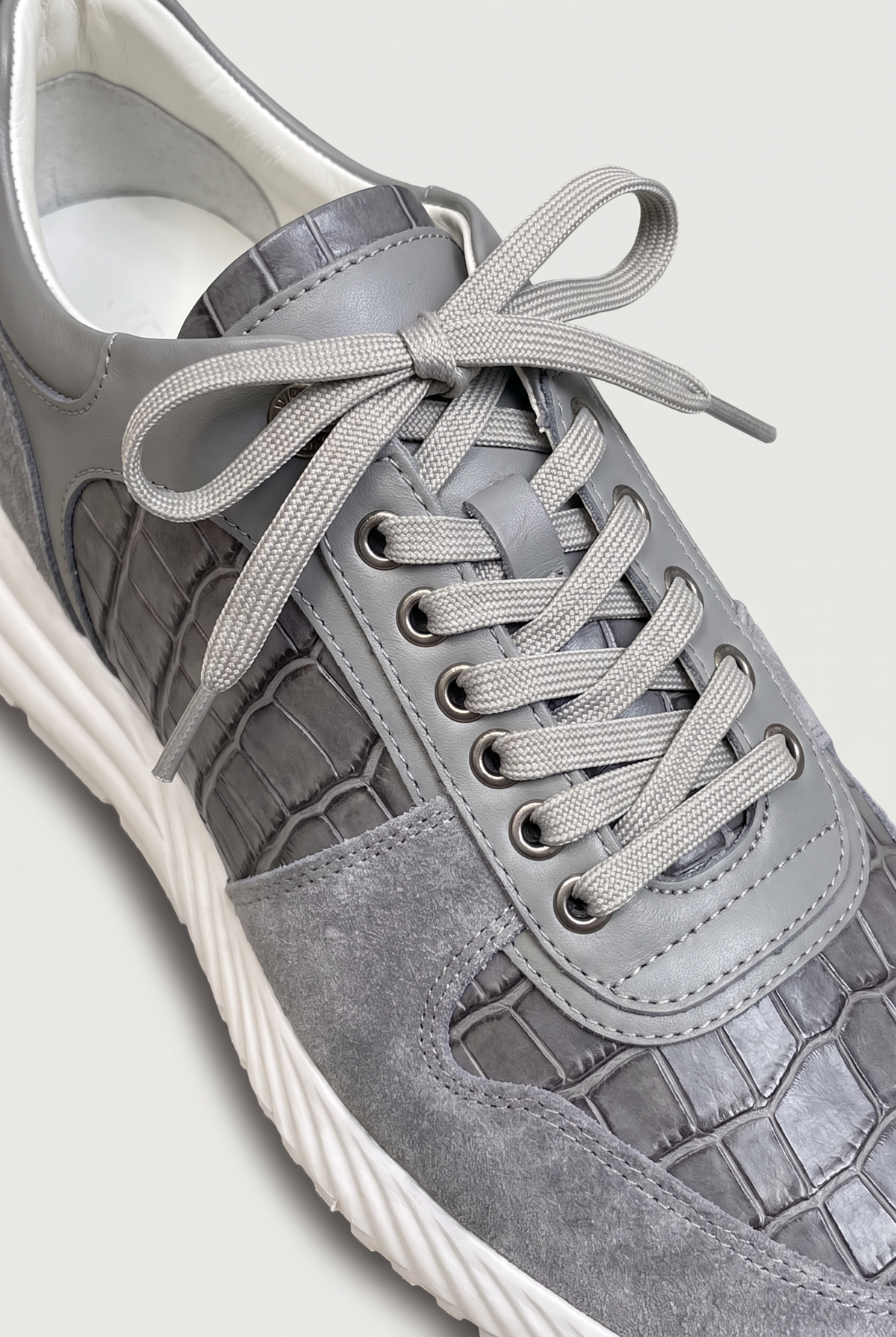 Caimano Crocodile Sneaker Grey