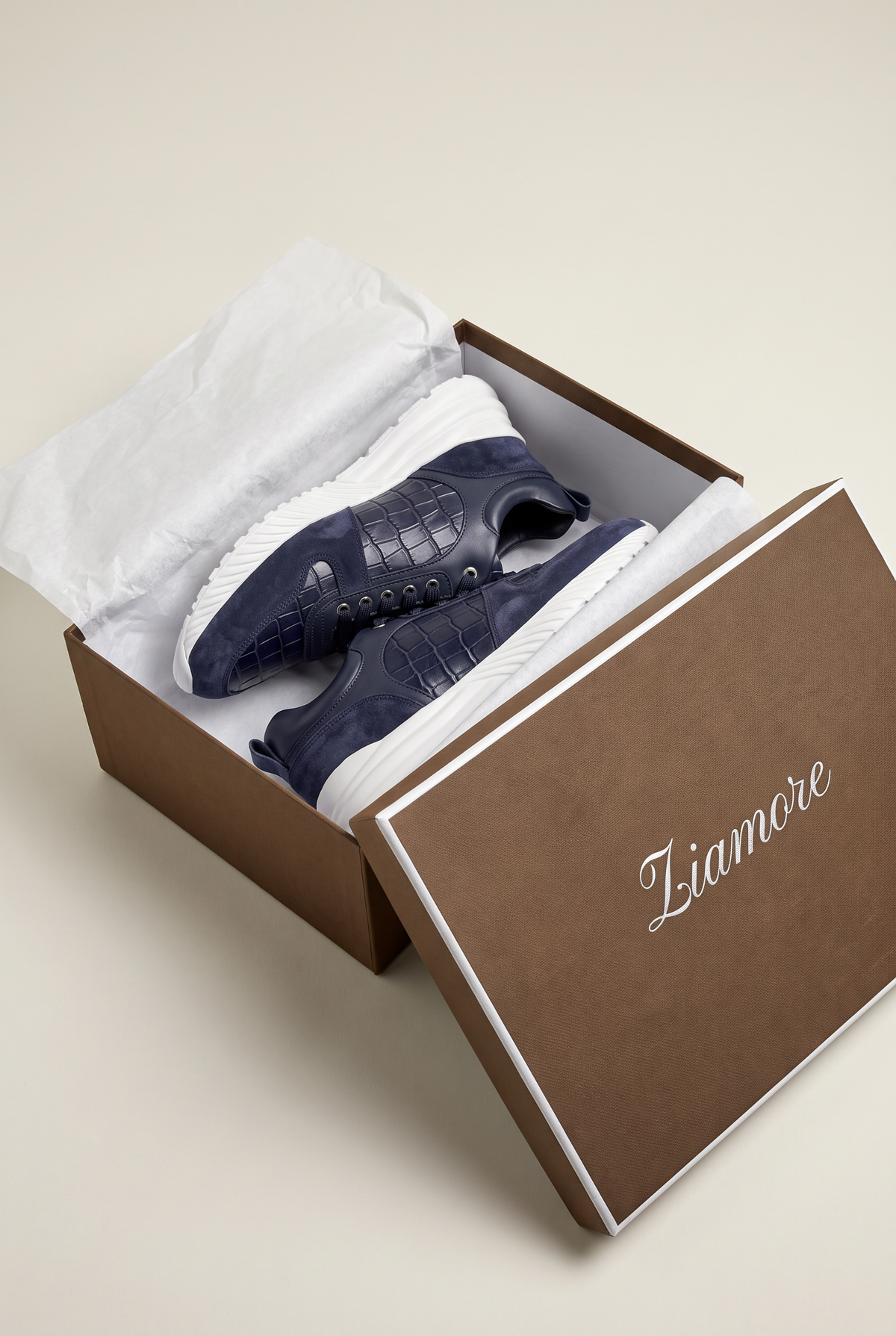 Caimano Crocodile Sneaker Navy