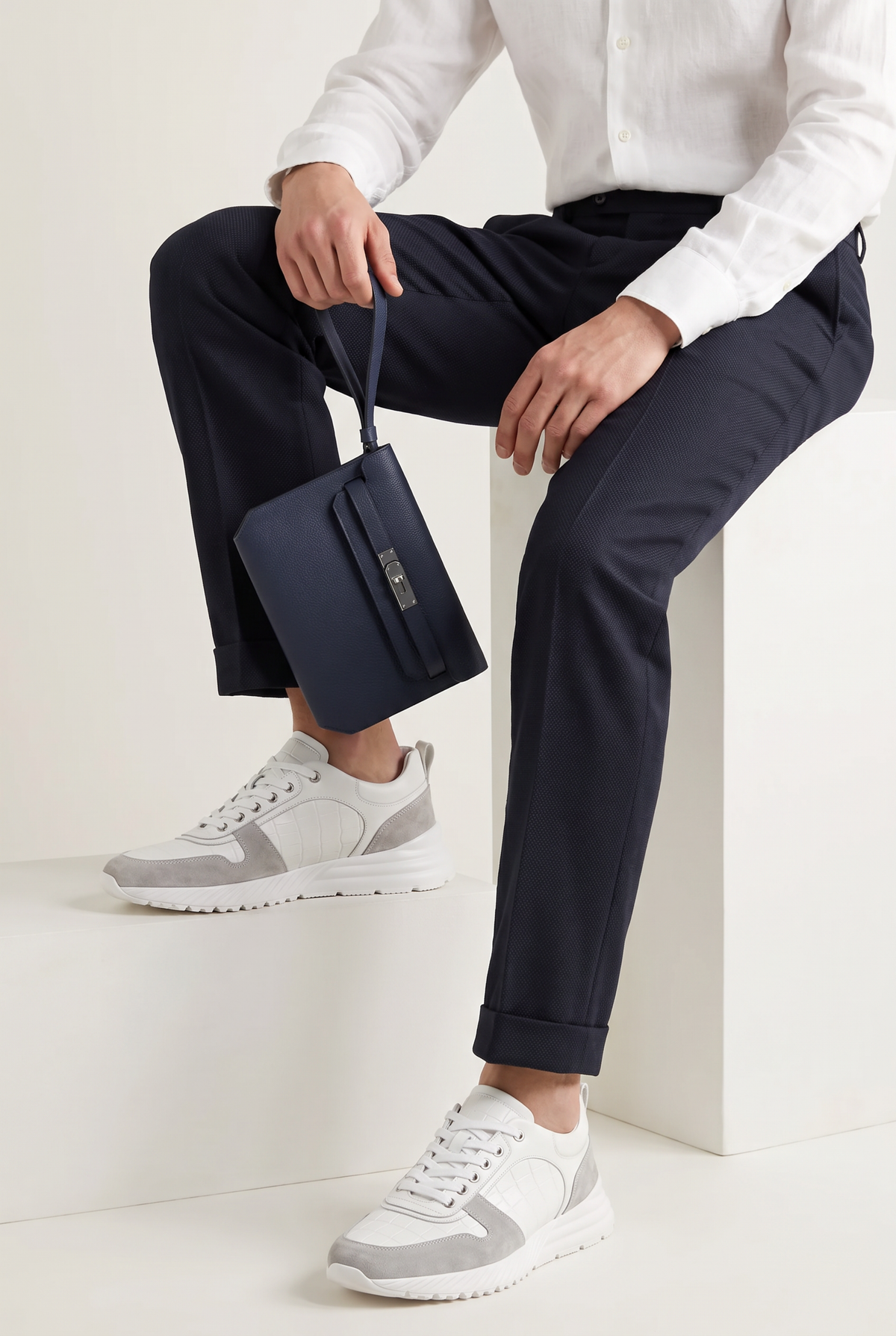 Caimano Crocodile Sneaker White