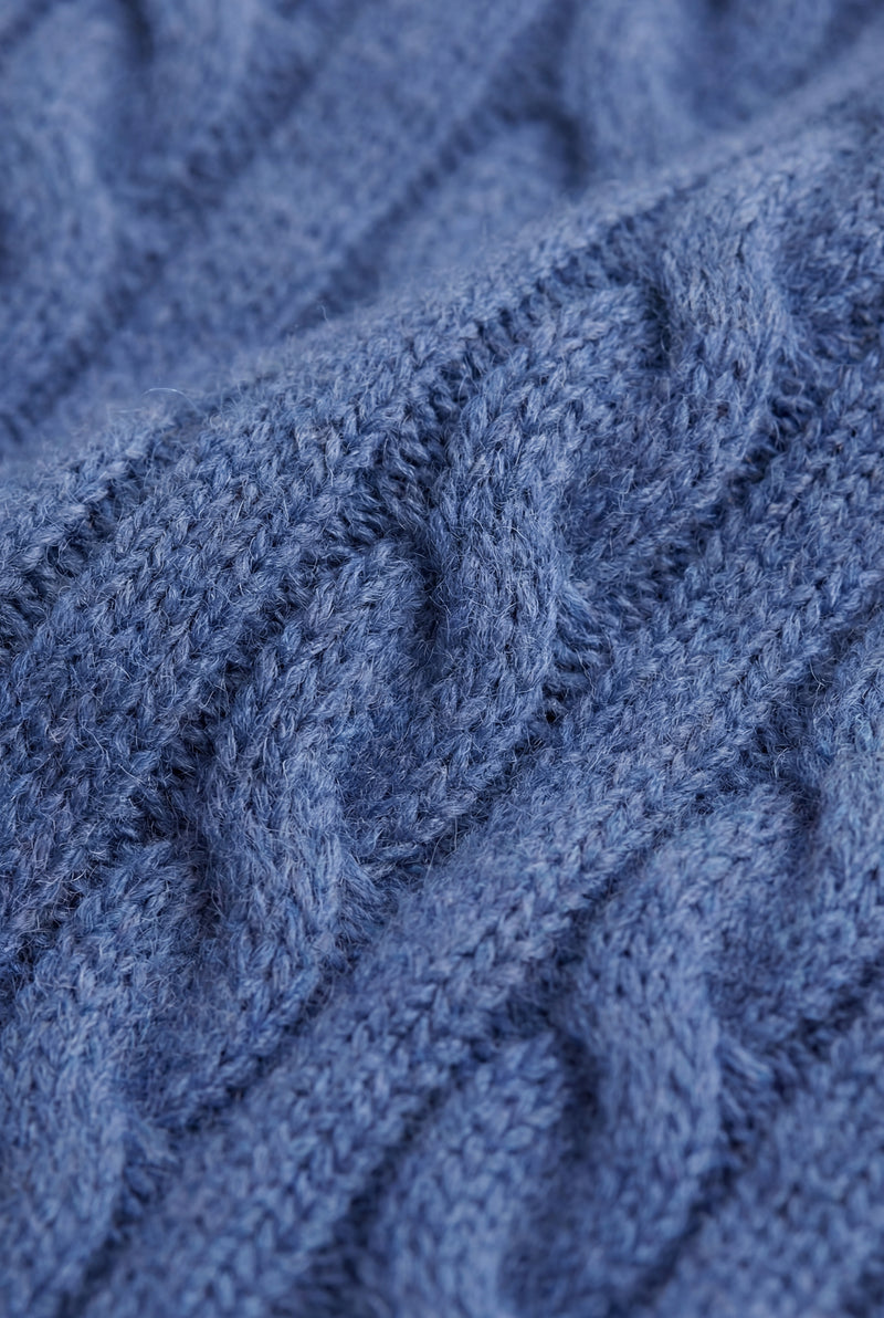 Como Cashmere Hoodie Blue
