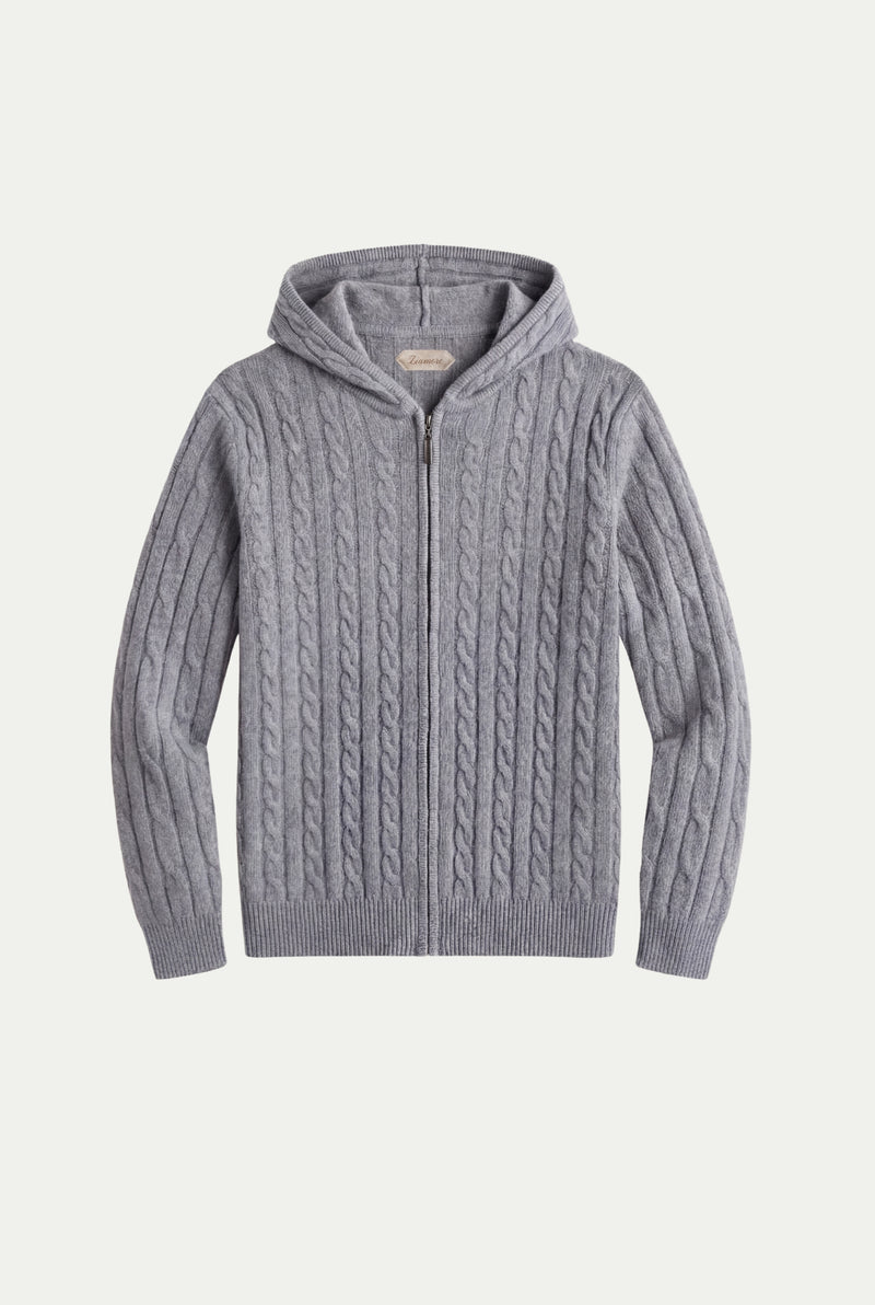 Como Cashmere Hoodie Grey