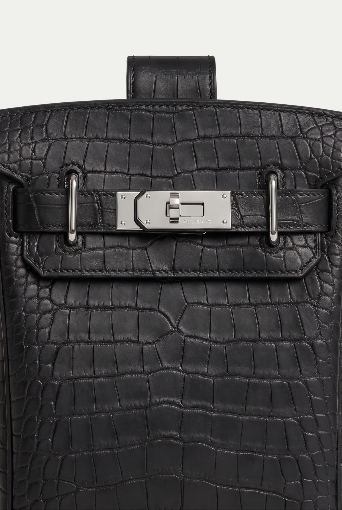 Ziamore Crocodile Crossbody Black