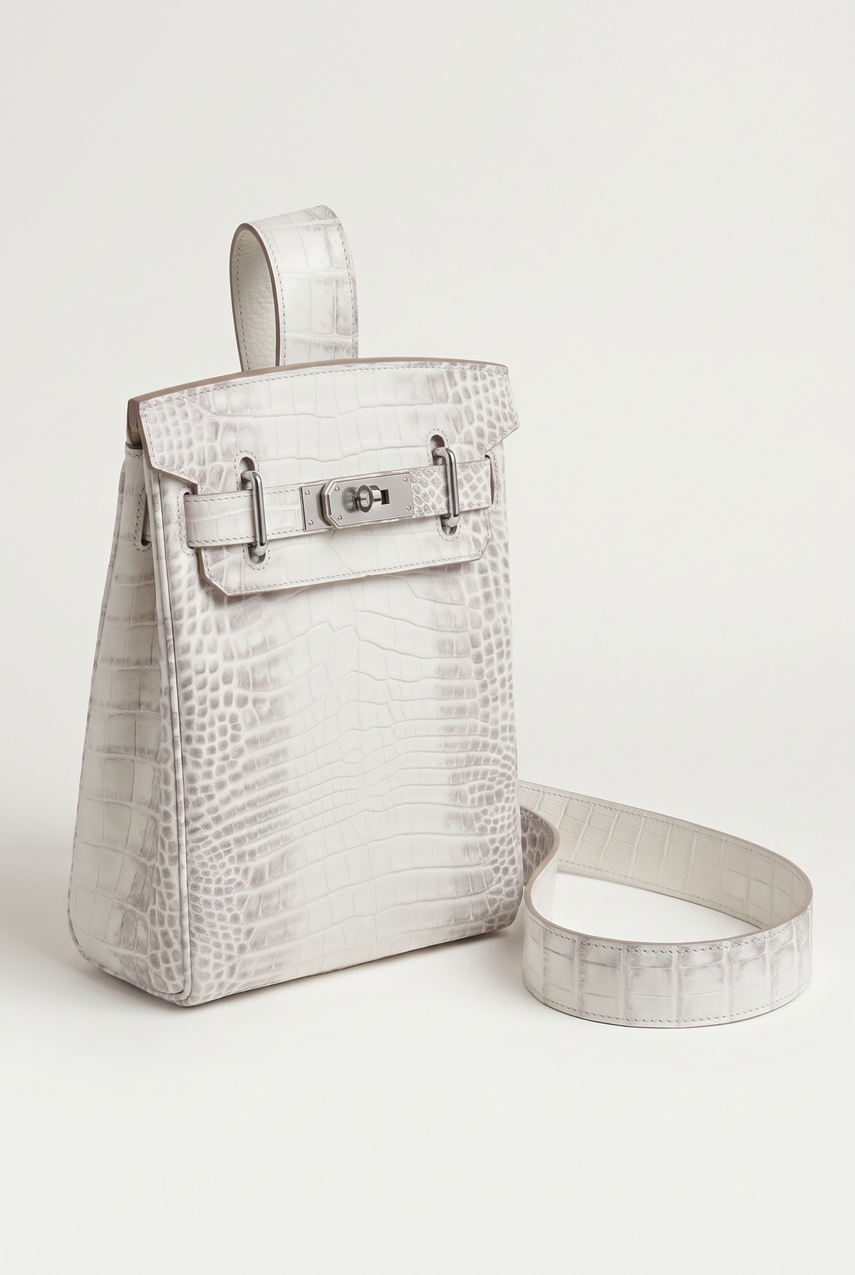 Ziamore Crocodile Crossbody Glacier