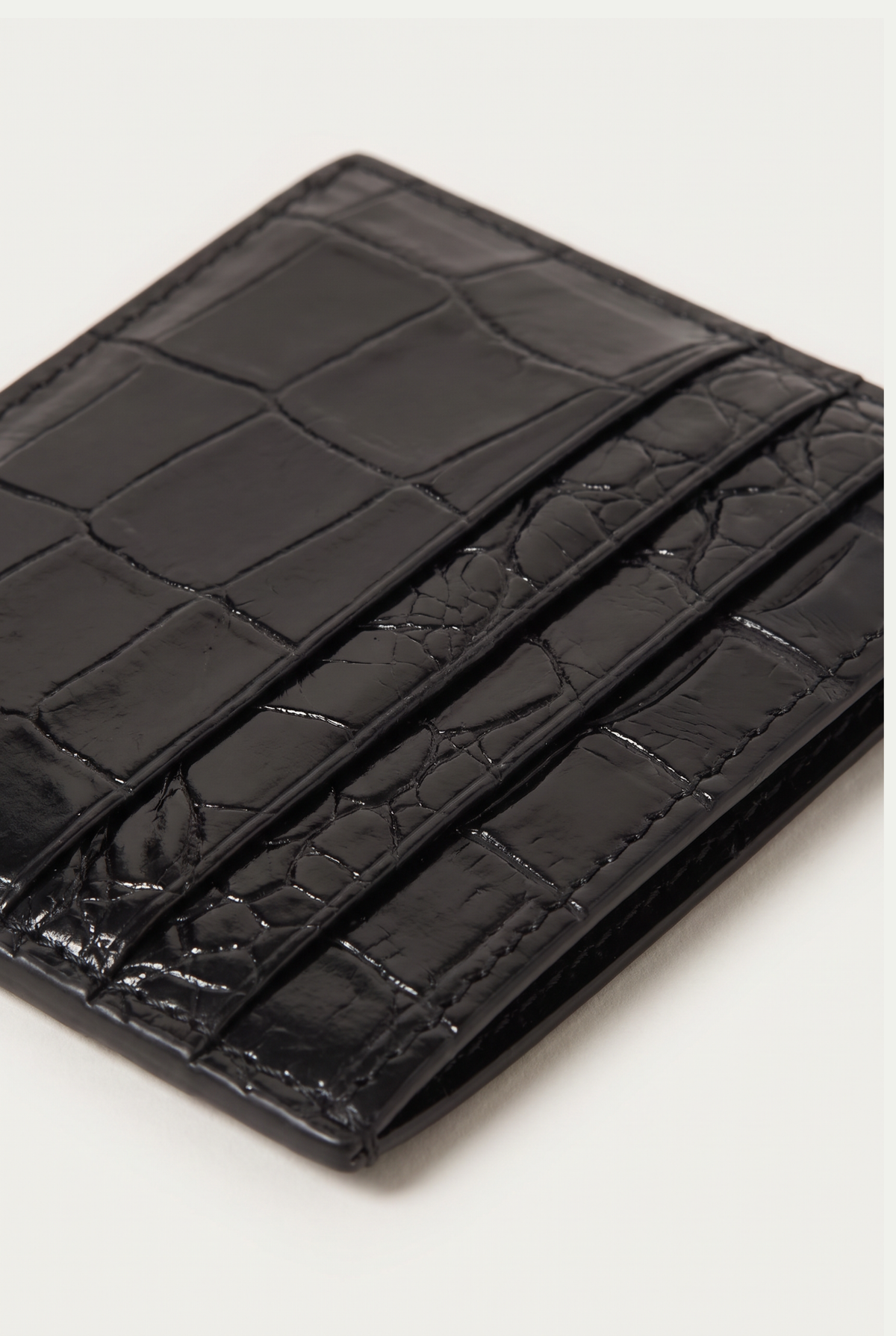 Ziamore Crocodile Wallet Black