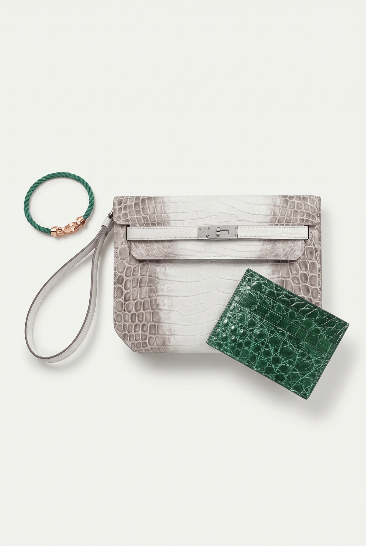 Ziamore Crocodile Wallet Emerald