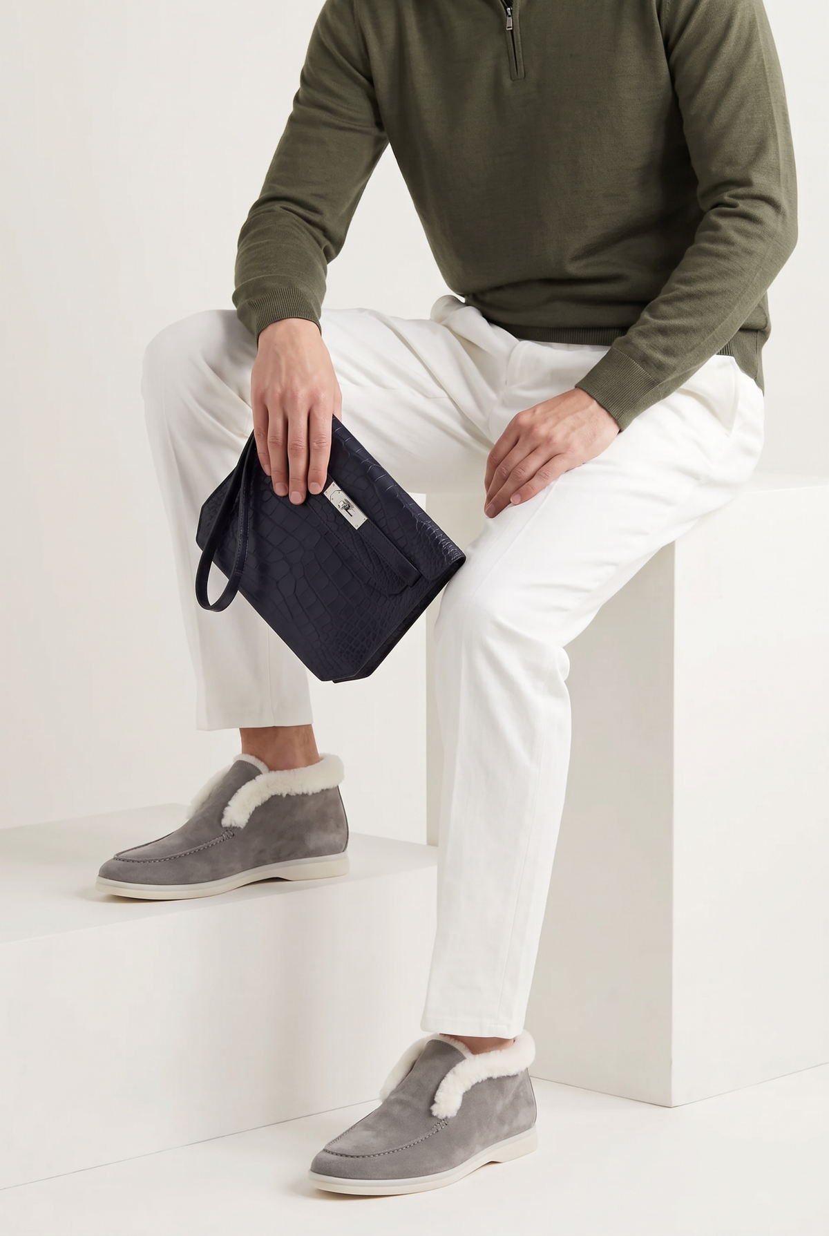 Fur City Loafer Grey