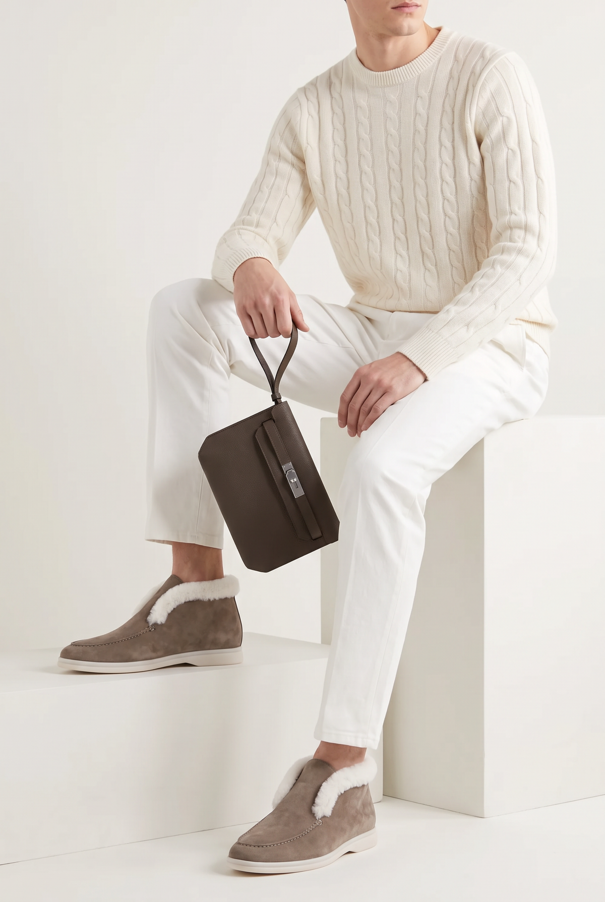 Fur City Loafer Taupe