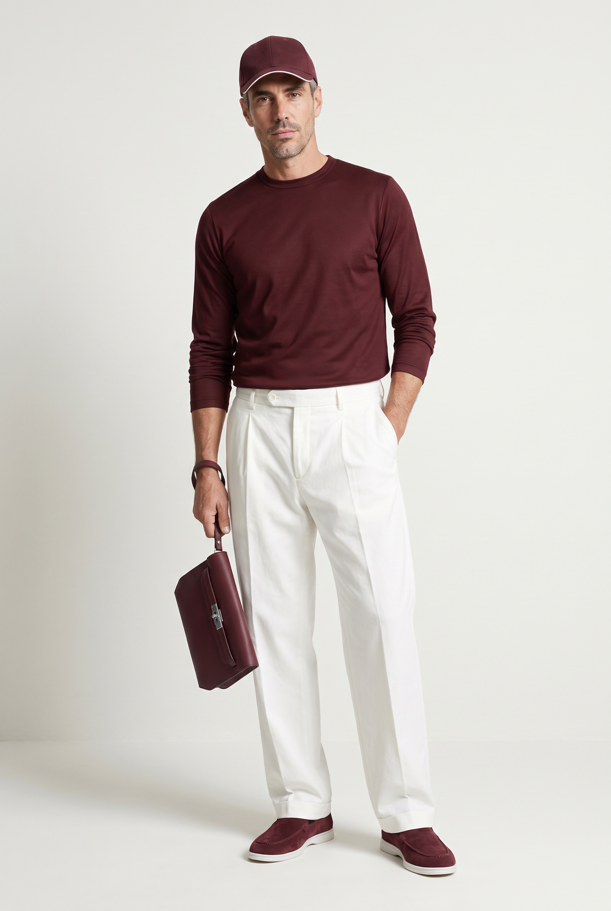 Ziamore Leather Pouch Burgundy