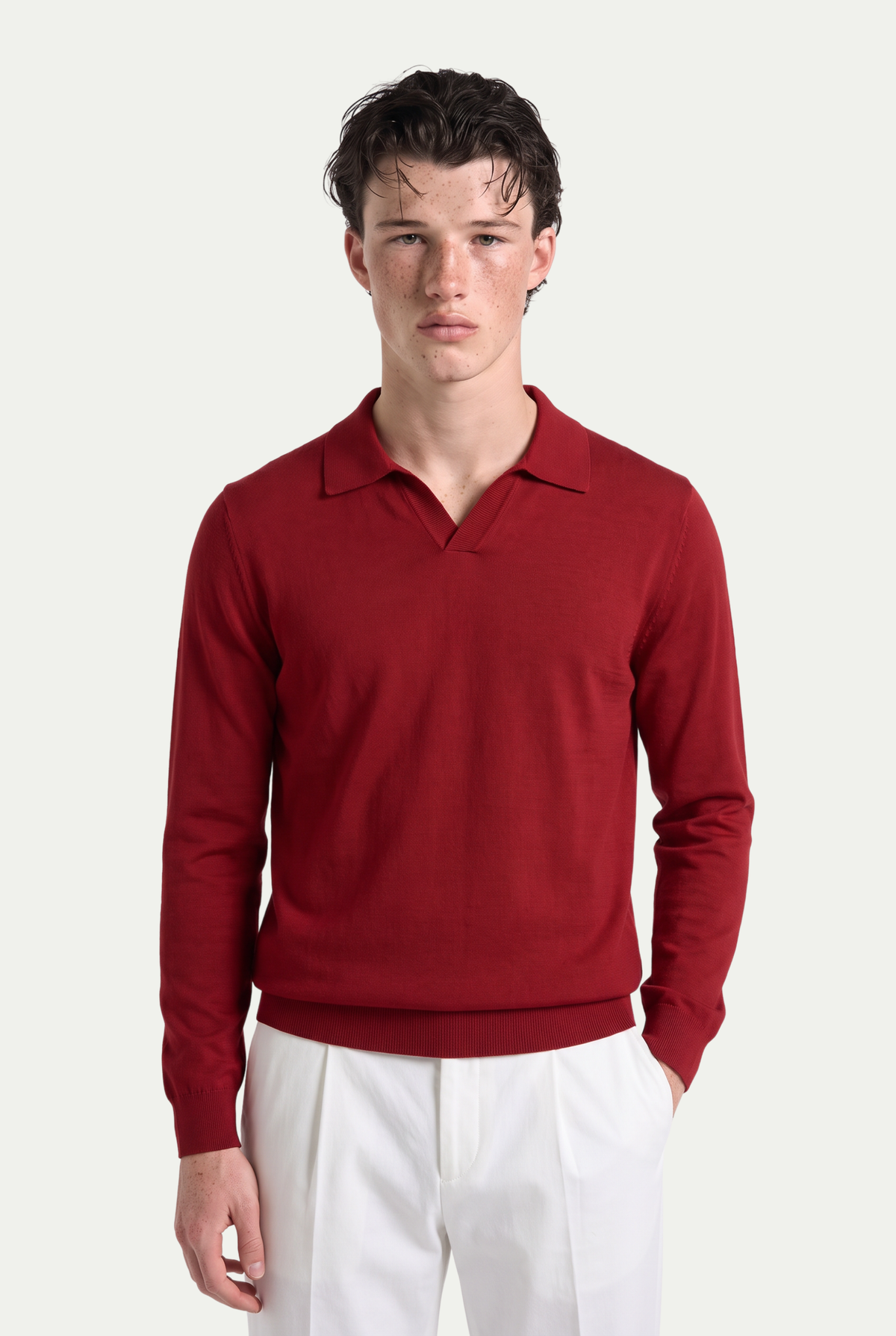 Merino Longsleeve Crimson