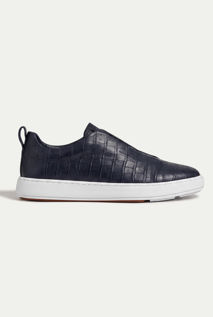 Monaco Crocodile Sneaker Navy