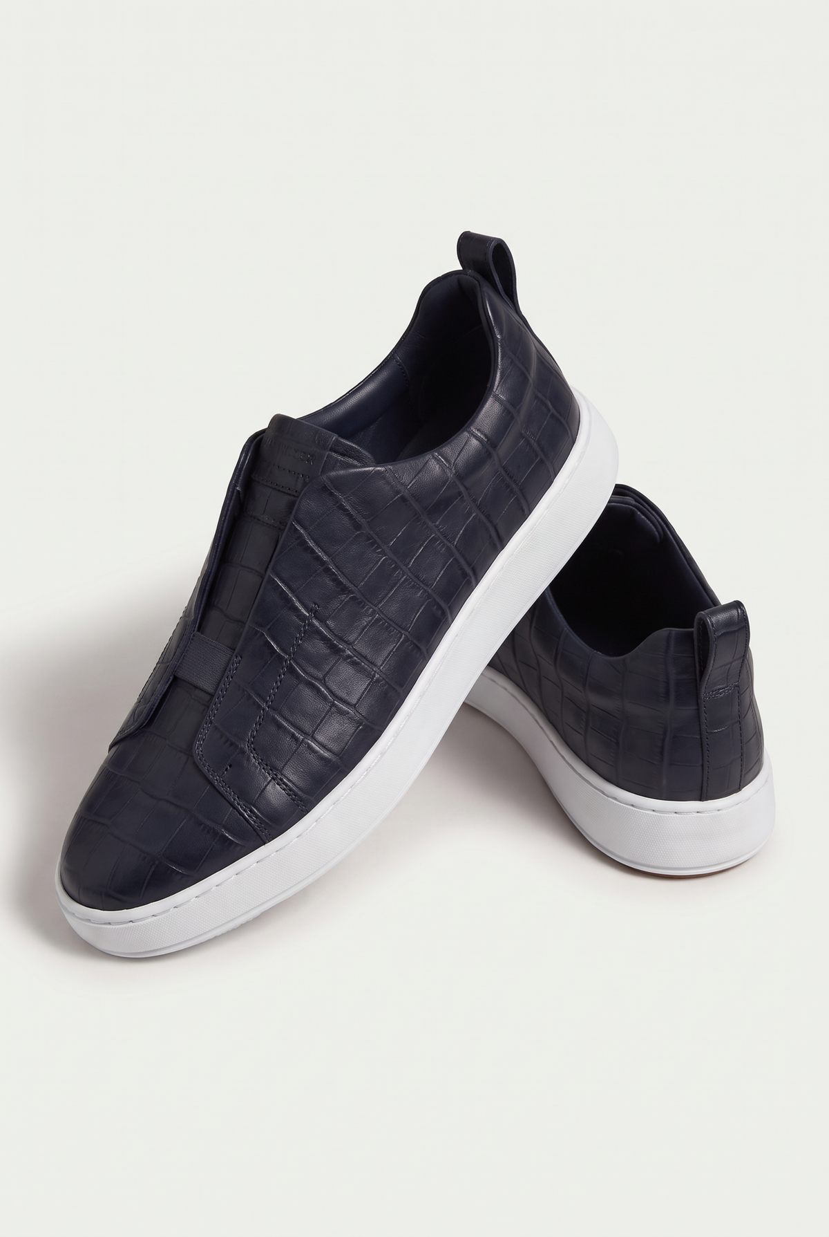 Monaco Crocodile Sneaker Navy
