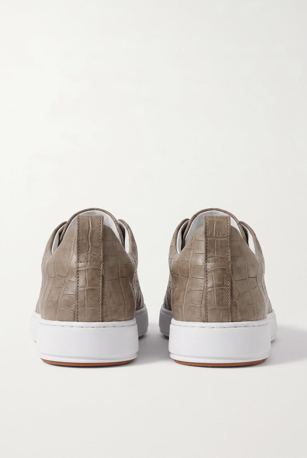Monaco Crocodile Sneaker Taupe