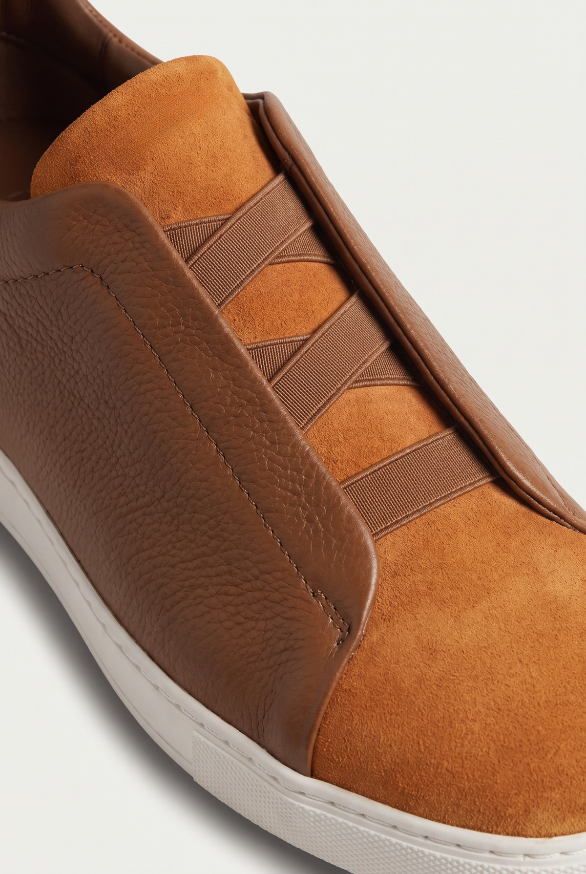 Monaco Leather Sneaker Cognac Orange