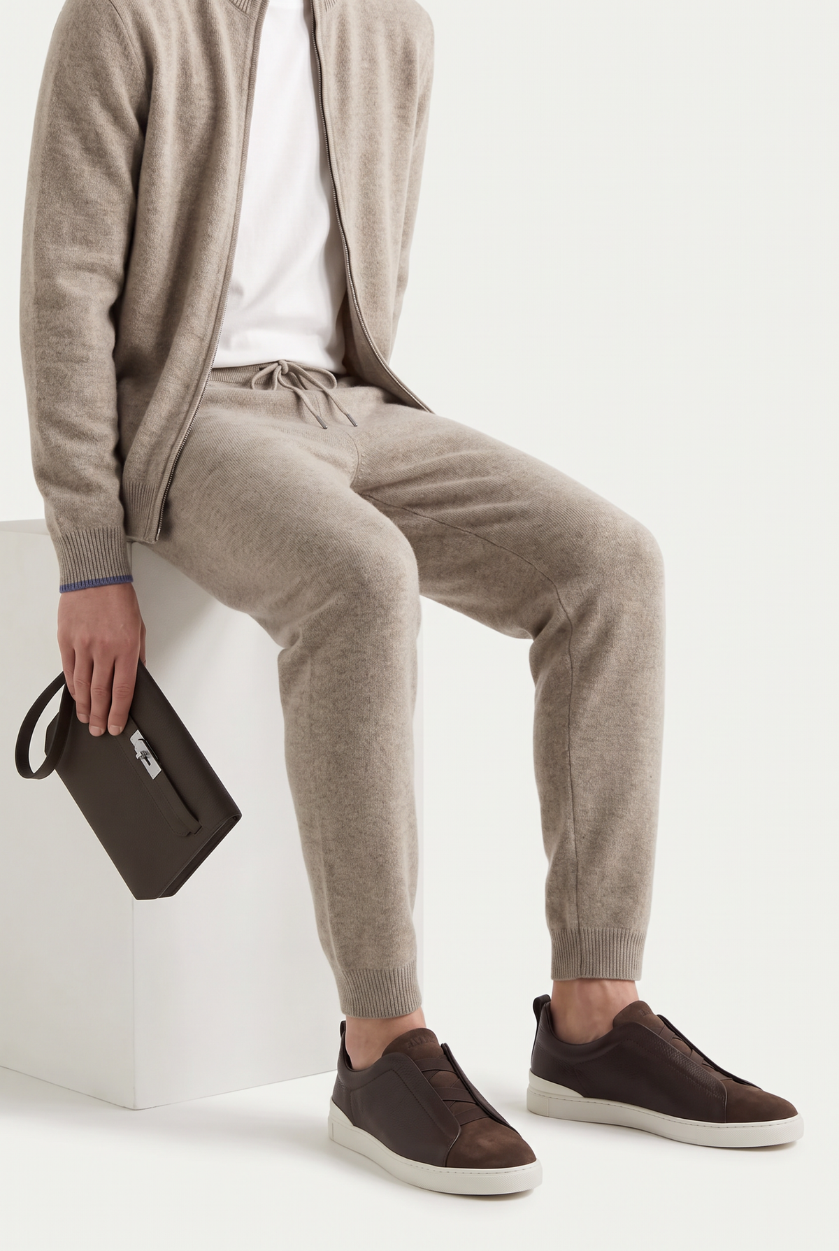 Monaco Leather Sneaker Espresso