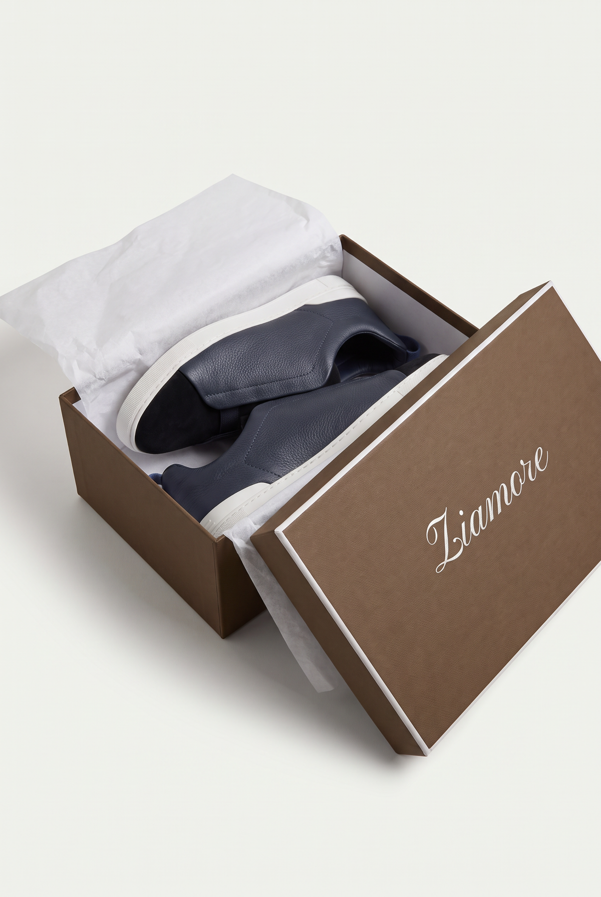 Monaco Leather Sneaker Navy Black