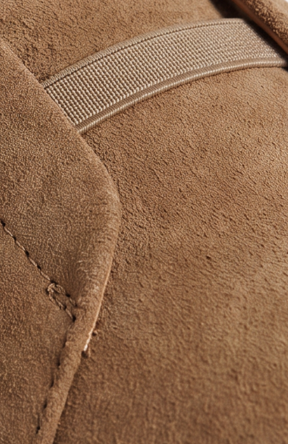 Monaco Suede Fur Sneaker Camel