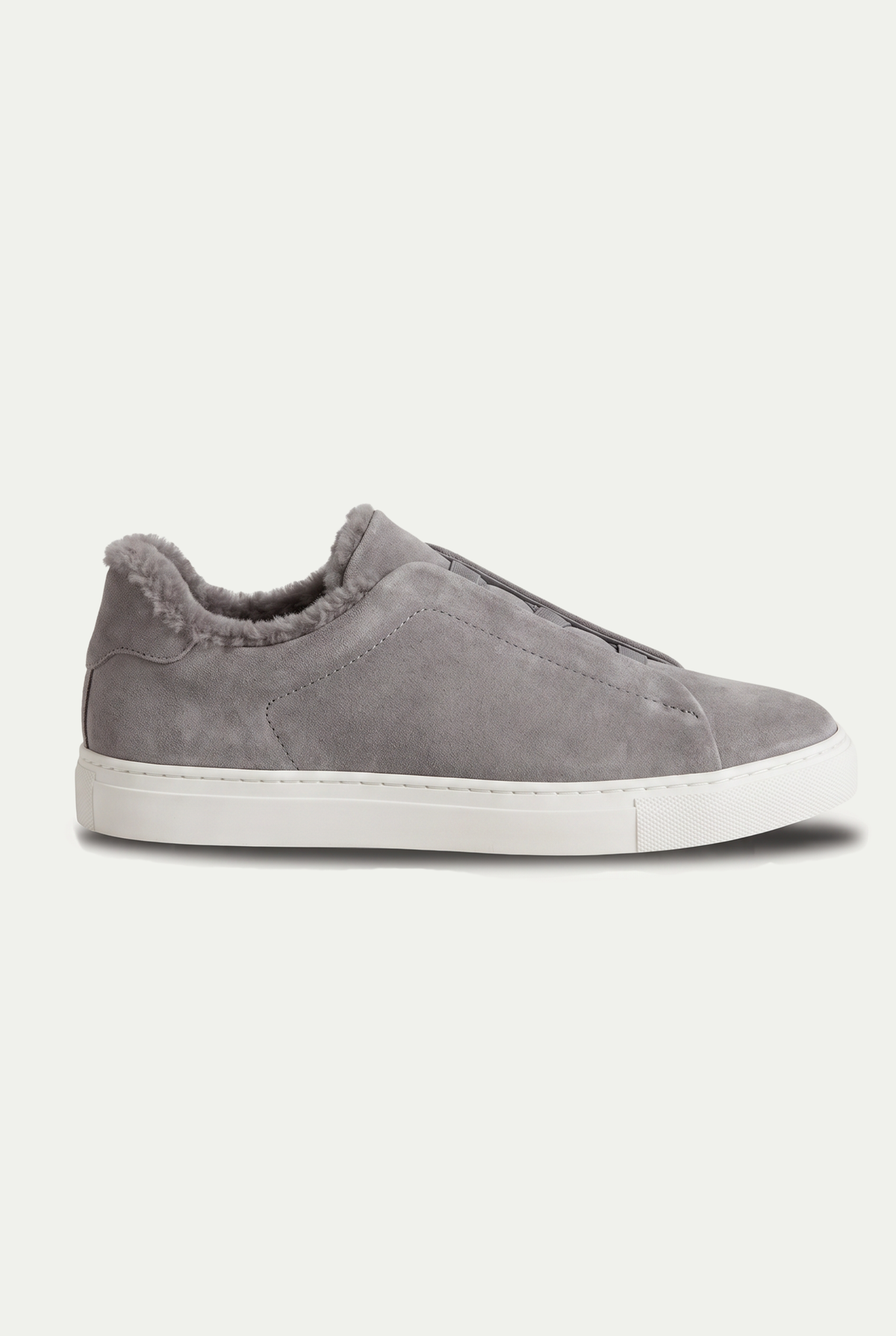 Monaco Suede Fur Sneaker Grey
