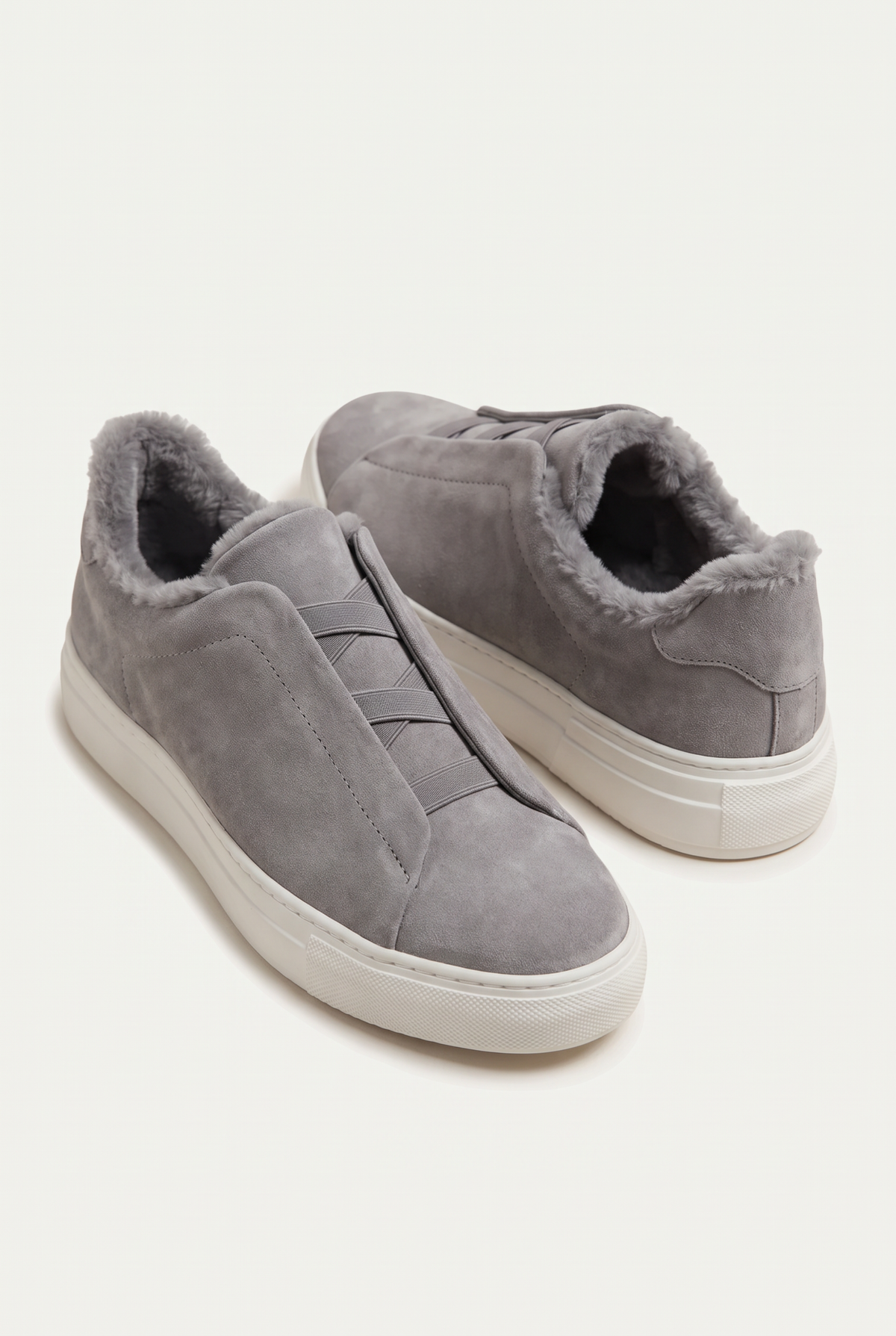 Monaco Suede Fur Sneaker Grey