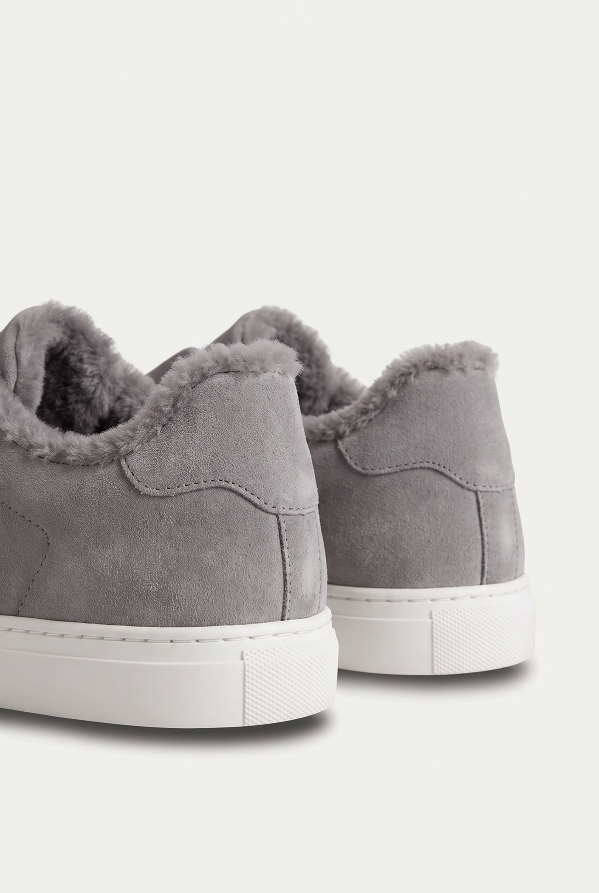 Monaco Suede Fur Sneaker Grey