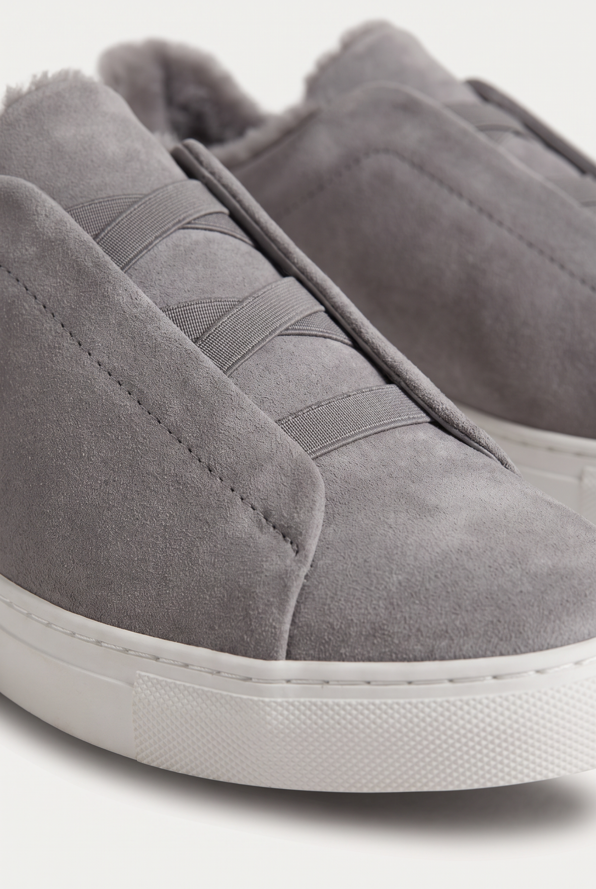Monaco Suede Fur Sneaker Grey