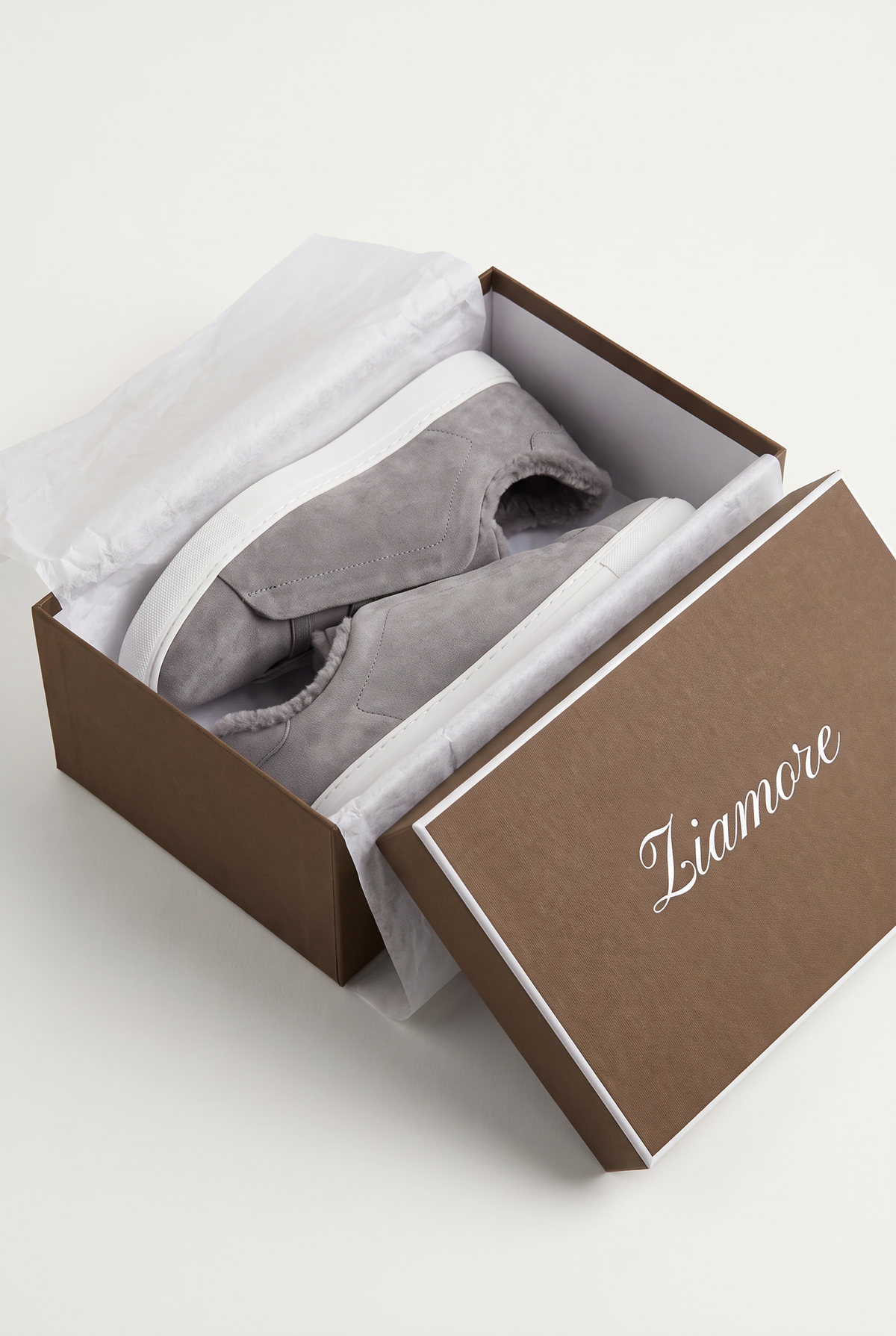 Monaco Suede Fur Sneaker Grey